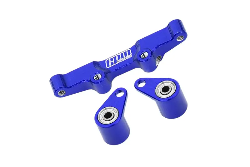 Aluminium 7075 Alloy Steering Rack For Losi 1:24 Micro-B 2Wd Buggy Rtr-Los00007 / 1:28 Micro-T 2S 2Wd Rtr Stadium Truck-Los-1392 Upgrades - Blue 1