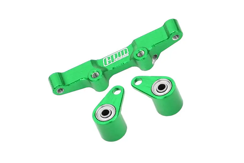 Aluminium 7075 Alloy Steering Rack For Losi 1:24 Micro-B 2Wd Buggy Rtr-Los00007 / 1:28 Micro-T 2S 2Wd Rtr Stadium Truck-Los-1392 Upgrades - Green 1