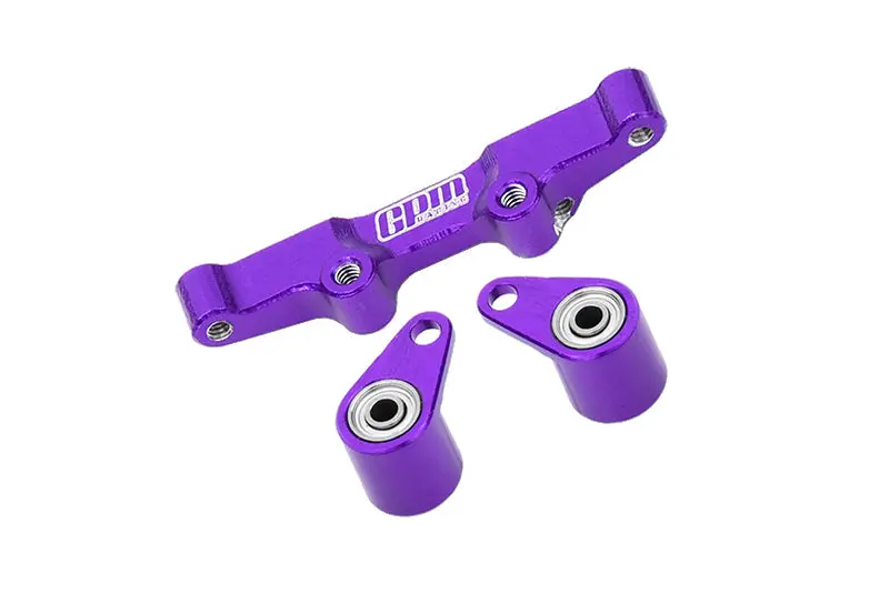 Aluminium 7075 Alloy Steering Rack For Losi 1:24 Micro-B 2Wd Buggy Rtr-Los00007 / 1:28 Micro-T 2S 2Wd Rtr Stadium Truck-Los-1392 Upgrades - Purple 1