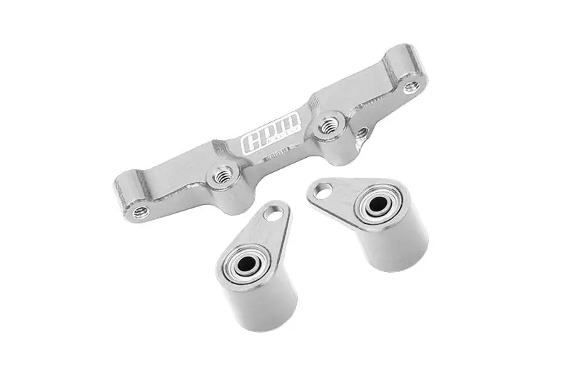 Aluminium 7075 Alloy Steering Rack For Losi 1:24 Micro-B 2Wd Buggy Rtr-Los00007 / 1:28 Micro-T 2S 2Wd Rtr Stadium Truck-Los-1392 Upgrades - Silver 1
