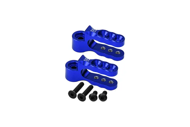 Aluminium 7075 Alloy Steering Servo Holders 25T For Traxxas 1:10 E-Revo Brushless / E-Revo Vxl 2.0 / Revo 3.3 / Slayer Pro 4X4 / Summit / T-Maxx 3.3 / 1:7 Xo-1 Upgrade Parts - Blue 1