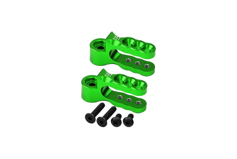 Aluminium 7075 Alloy Steering Servo Holders 25T For Traxxas 1:10 E-Revo Brushless / E-Revo Vxl 2.0 / Revo 3.3 / Slayer Pro 4X4 / Summit / T-Maxx 3.3 / 1:7 Xo-1 Upgrade Parts - Green 1