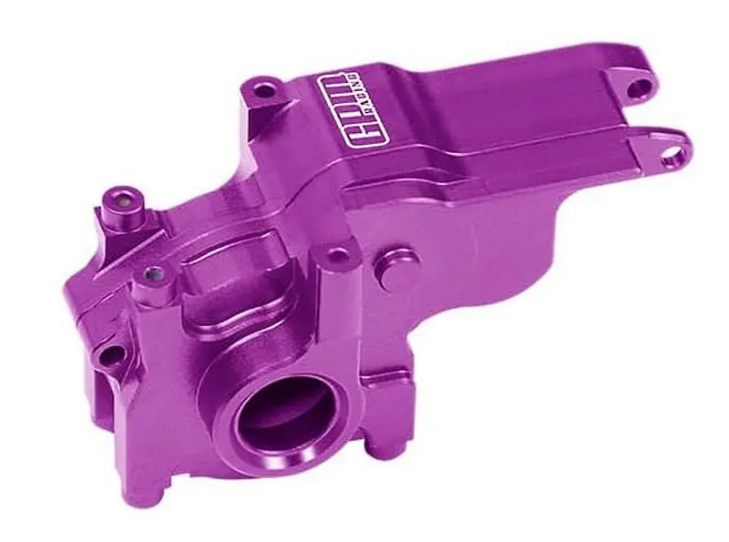 Aluminium 7075 Alloy Transmission Case For Losi 1:24 Micro-B 2Wd Buggy Rtr-Los00007 / 1:28 Micro-T 2S 2Wd Rtr Stadium Truck-Los-1392 Upgrades - Purple 1