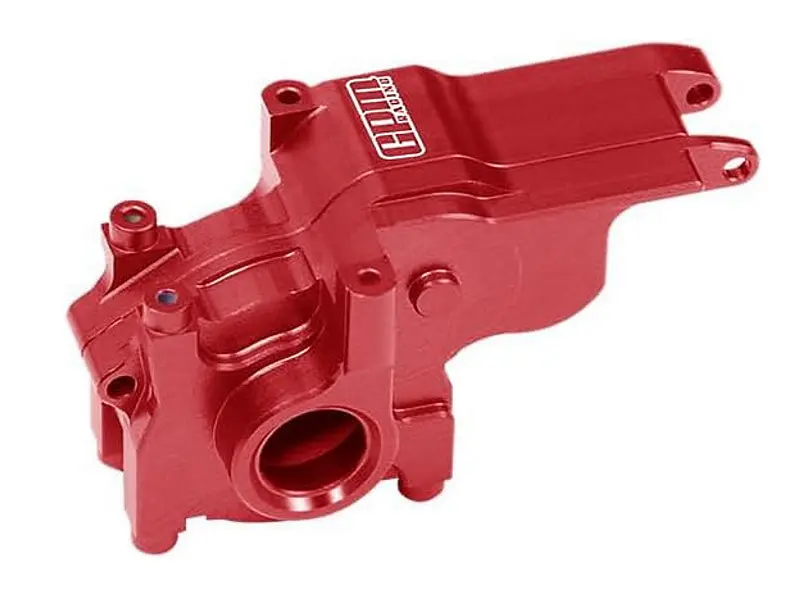 Aluminium 7075 Alloy Transmission Case For Losi 1:24 Micro-B 2Wd Buggy Rtr-Los00007 / 1:28 Micro-T 2S 2Wd Rtr Stadium Truck-Los-1392 Upgrades - Red 1