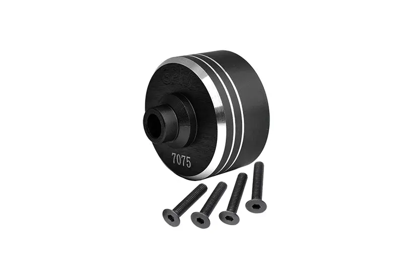 Aluminium 7075 Front Middle Rear Diff Case For Tamiya 1:10 Xv-02 Pro / Tt02 / Tt02d Upgrade Parts - Black 1