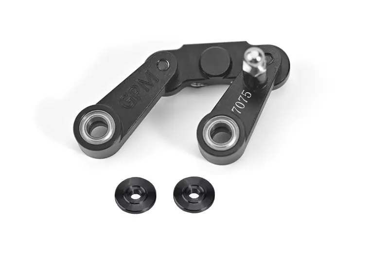 Aluminium 7075 Steering Assembly For Tamiya 1:10 R/C 58719 Bbx Bb-01 Upgrade Parts - Black 1