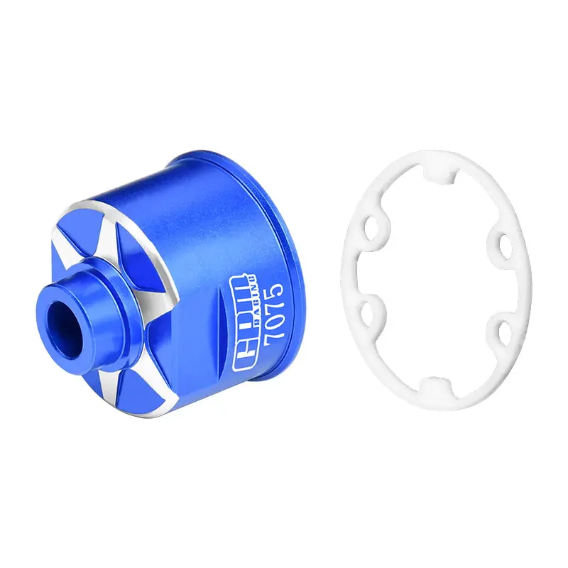 Aluminium 7075-T6 Front Or Rear Diff Case For Traxxas 1:10 E-Revo Brushless / Slash 4X4 / Ford Gt 4-Tec 2.0 / Rustler 4X4 Vxl / Stampede 4X4 Vxl / Hoss 4X4 Vxl / 4-Tec 3.0 / 1:7  Xo-01 Upgrades - Blue 1