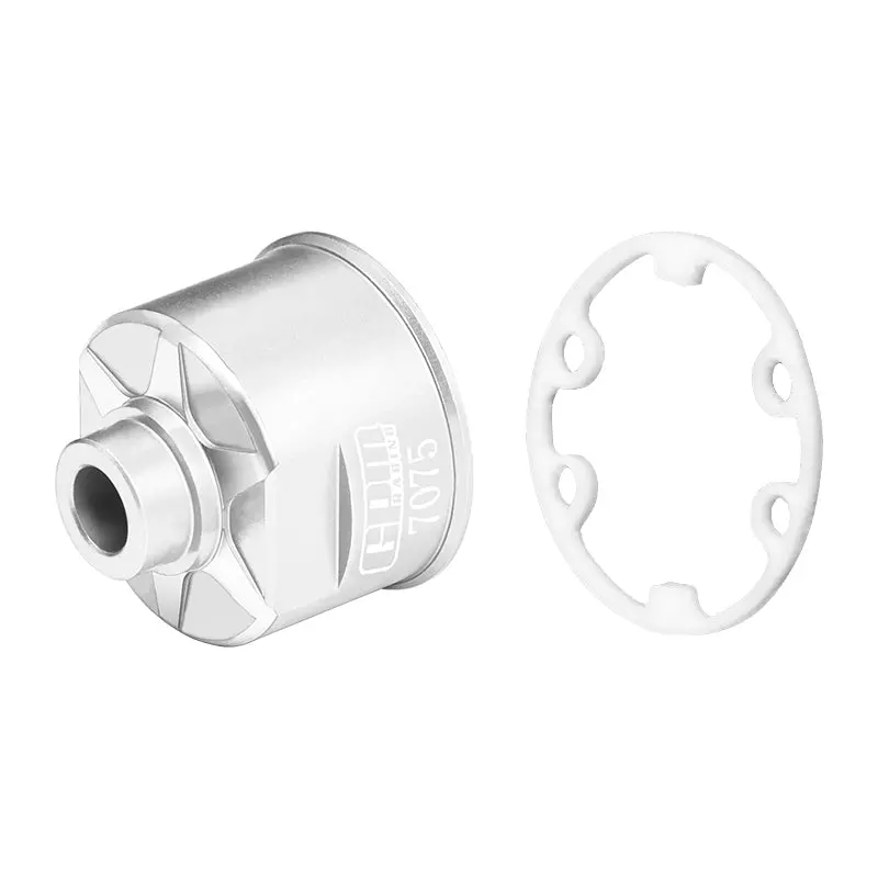 Aluminium 7075-T6 Front Or Rear Diff Case For Traxxas 1:10 E-Revo Brushless / Slash 4X4 / Ford Gt 4-Tec 2.0 / Rustler 4X4 Vxl / Stampede 4X4 Vxl / Hoss 4X4 Vxl / 4-Tec 3.0 / 1:7  Xo-01 Upgrades - Silver 1