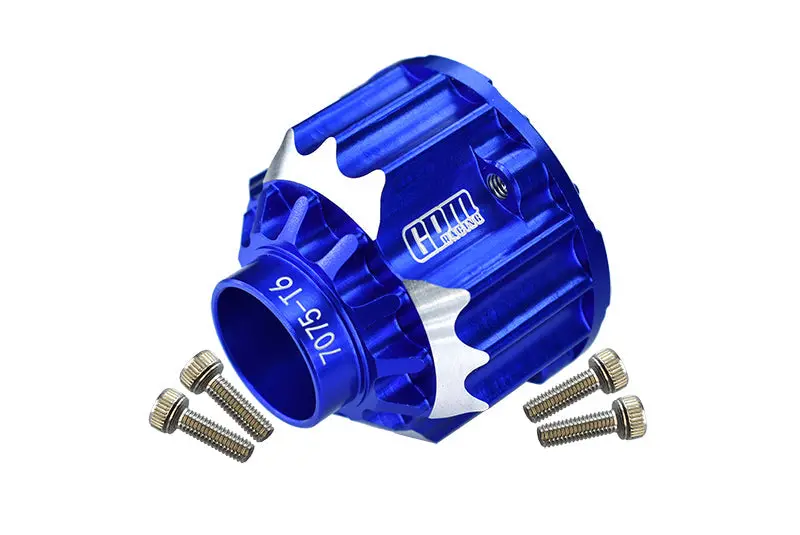 Aluminium 7075-T6 Front Or Rear Differential Case For Traxxas 1:5 X Maxx 6S / X Maxx 8S / Xrt 8S / 1:6 Sand Car 8S Upgrades - Blue 1