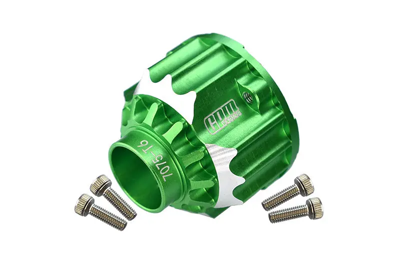 Aluminium 7075-T6 Front Or Rear Differential Case For Traxxas 1:5 X Maxx 6S / X Maxx 8S / Xrt 8S / 1:6 Sand Car 8S Upgrades - Green 1