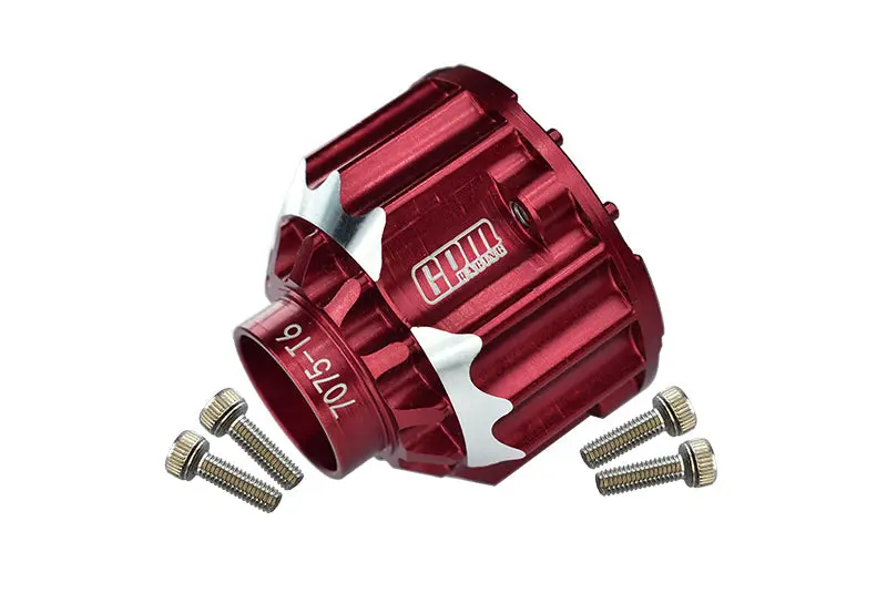 Aluminium 7075-T6 Front Or Rear Differential Case For Traxxas 1:5 X Maxx 6S / X Maxx 8S / Xrt 8S / 1:6 Sand Car 8S Upgrades - Red 1
