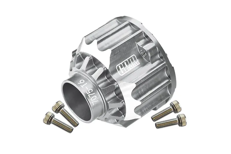 Aluminium 7075-T6 Front Or Rear Differential Case For Traxxas 1:5 X Maxx 6S / X Maxx 8S / Xrt 8S / 1:6 Sand Car 8S Upgrades - Silver 1