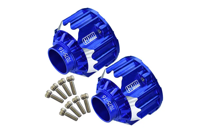 Aluminium 7075-T6 Front + Rear Differential Case For Traxxas 1:5 X Maxx 6S / X Maxx 8S / Xrt 8S / 1:6 Sand Car 8S Upgrades - Blue 1