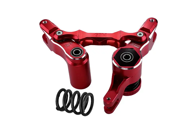 Aluminium 7075-T6 Front Steering Assembly For Traxxas 1:5 Xrt 8S Monster Truck 78086-4 / 1:6 Funco Pro Scale 2Wd Sand Car 8S-109076-4 Upgrades - Red 1