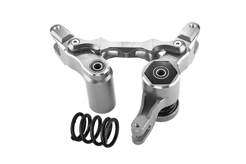 Aluminium 7075-T6 Front Steering Assembly For Traxxas 1:5 Xrt 8S Monster Truck 78086-4 / 1:6 Funco Pro Scale 2Wd Sand Car 8S-109076-4 Upgrades - Silver 1