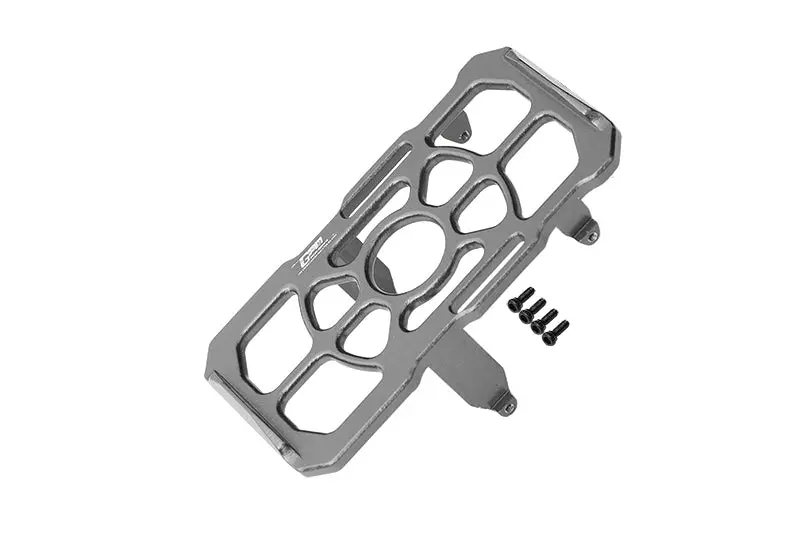 Aluminium Battery Holder For Axial 1:24 Scx24 Deadbolt Axi90081 / Jeep Wrangler Axi00002 - 5Pc Set Gray Silver 1