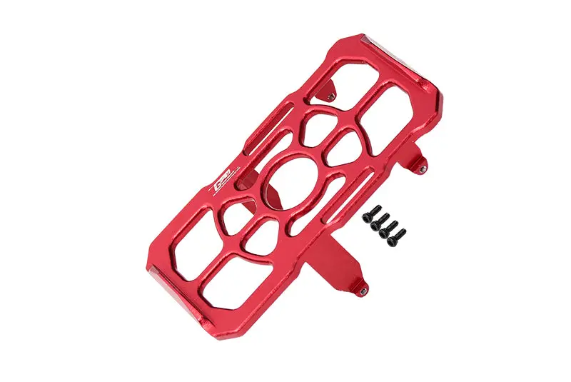 Aluminium Battery Holder For Axial 1:24 Scx24 Deadbolt Axi90081 / Jeep Wrangler Axi00002 - 5Pc Set Red 1