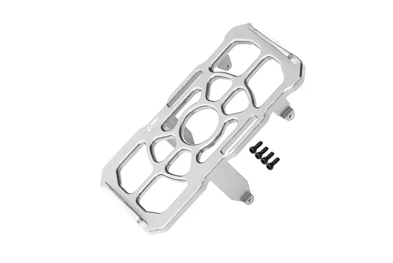 Aluminium Battery Holder For Axial 1:24 Scx24 Deadbolt Axi90081 / Jeep Wrangler Axi00002 - 5Pc Set Silver 1