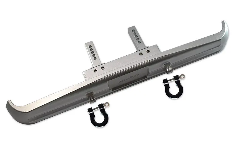 Aluminium Front Bumper Mount + D-Rings For Traxxas Trx-4 Chevrolet K5 Blazer (82076-4) - 3Pc Set Silver 1