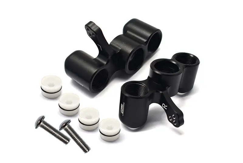 Aluminium Front Knuckle Arms For Arrma Senton / Typhon / Talion / Infraction / Infractionv2 / Limitless / Fireteam - 1Pr Set Black 1