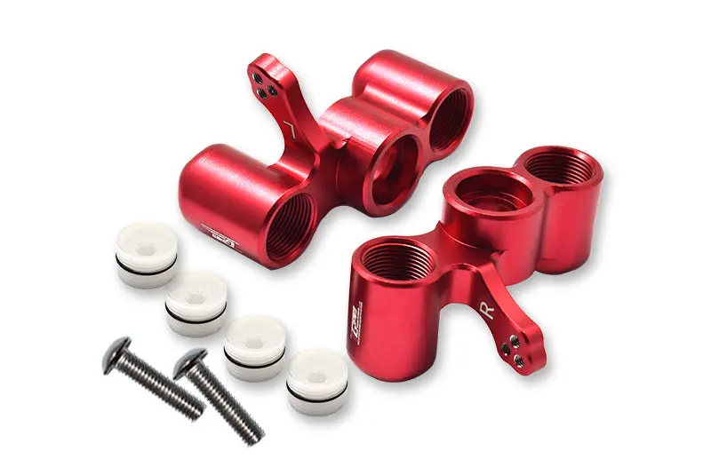 Aluminium Front Knuckle Arms For Arrma Senton / Typhon / Talion / Infraction / Infractionv2 / Limitless / Fireteam - 1Pr Set Red 1