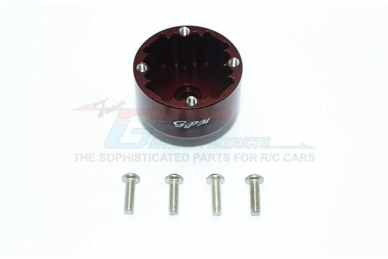 Aluminium Front Or Rear Diff Case For Arrma 1:8 Kraton / Outcast / Notorious / Typhon / Talion / Kraton V5 / Notorious V5 / 1:7 Infraction / Infraction V2 / Limitless / 1:10 Senton - 1Pc Set Brown 1