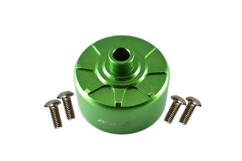 Aluminium Front Or Rear Diff Case For Arrma 1:8 Kraton / Outcast / Notorious / Typhon / Talion / Kraton V5 / Notorious V5 / 1:7 Infraction / Infraction V2 / Limitless / 1:10 Senton - 1Pc Set Green 1