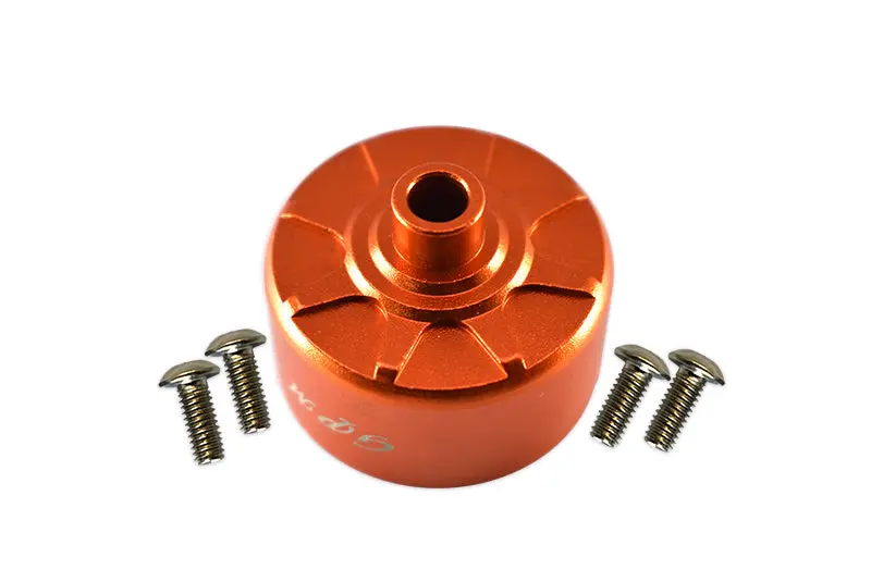 Aluminium Front Or Rear Diff Case For Arrma 1:8 Kraton / Outcast / Notorious / Typhon / Talion / Kraton V5 / Notorious V5 / 1:7 Infraction / Infraction V2 / Limitless / 1:10 Senton - 1Pc Set Orange 1