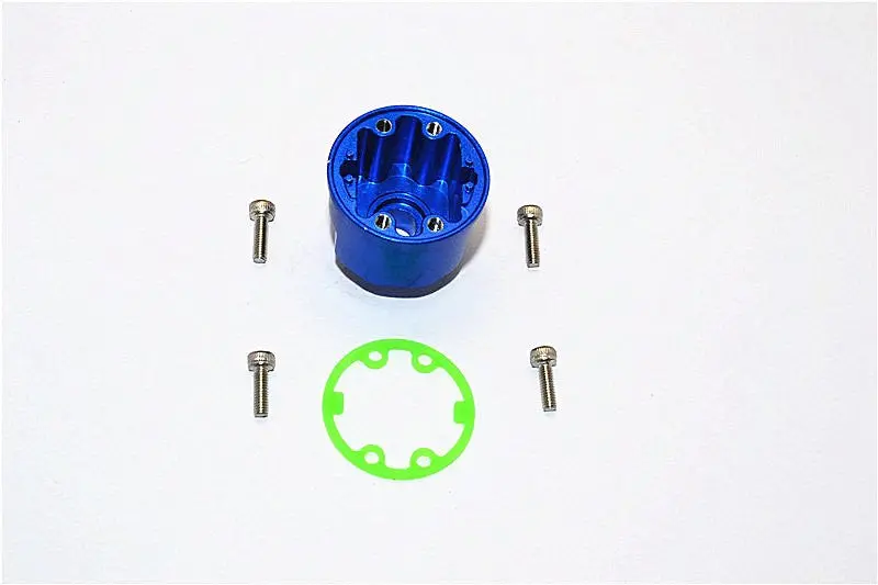 Aluminium Front Or Rear Differential Carrier For Traxxas E-Revo Brushless / E-Revo 2.0 / Rustler 4X4 Vxl / Hoss 4X4 Vxl / Telluride / Slash 4X4 / Xo-01 / 4-Tec 3.0 - 1Pc Set Blue 2
