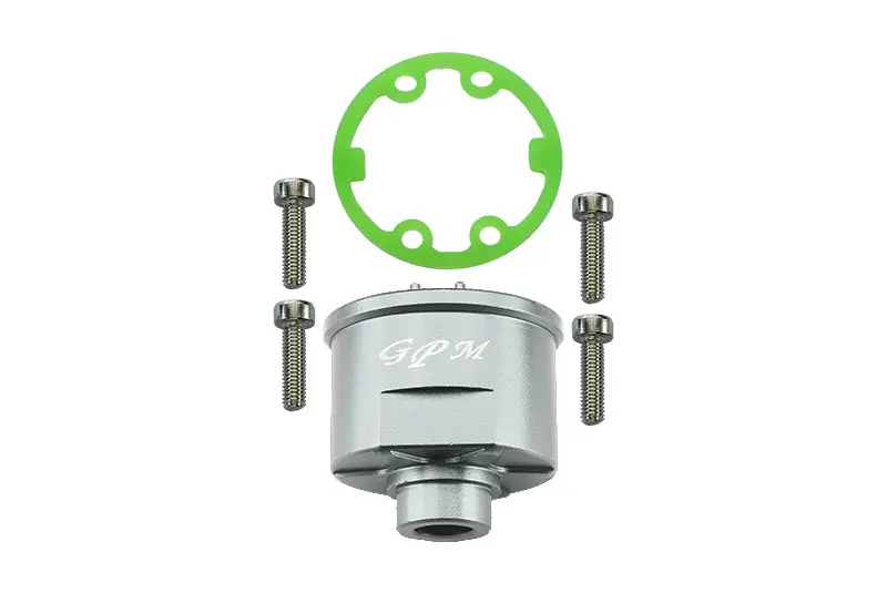 Aluminium Front Or Rear Differential Carrier For Traxxas E-Revo Brushless / E-Revo 2.0 / Rustler 4X4 Vxl / Hoss 4X4 Vxl / Telluride / Slash 4X4 / Xo-01 / 4-Tec 3.0 - 1Pc Set Silver 1