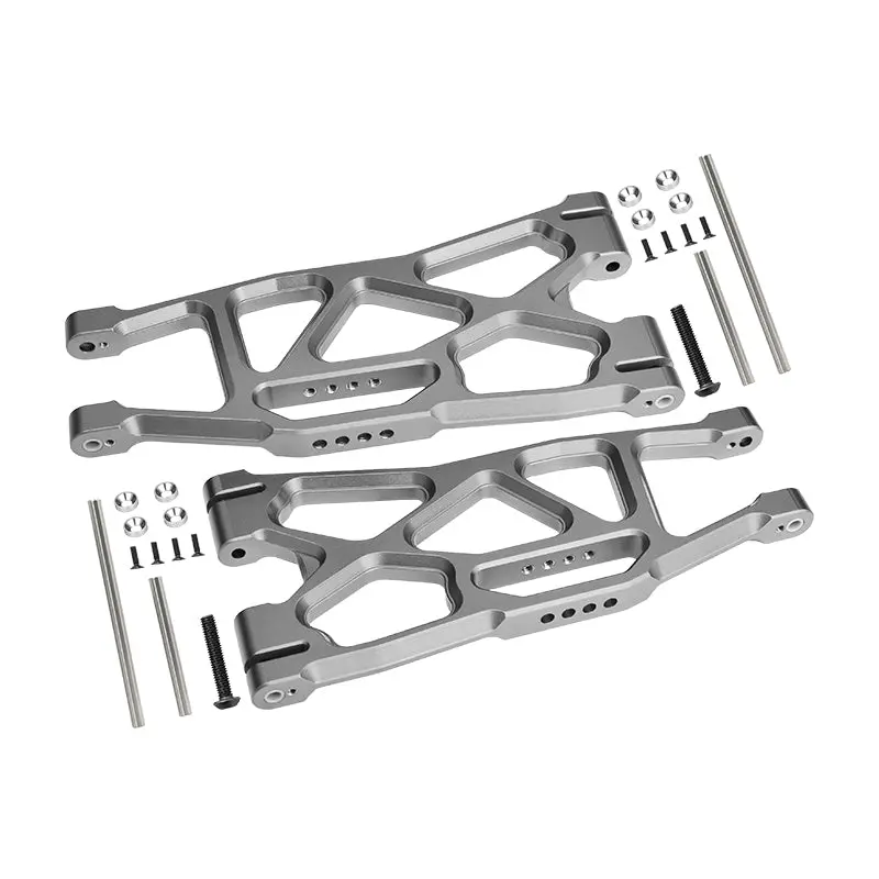 Aluminium Front Or Rear Lower Arms For 1:5 Traxxas X Maxx 6S / X Maxx 8S / 1:6 Sand Car 8S Upgrades - 1Pr Grey Silver 1