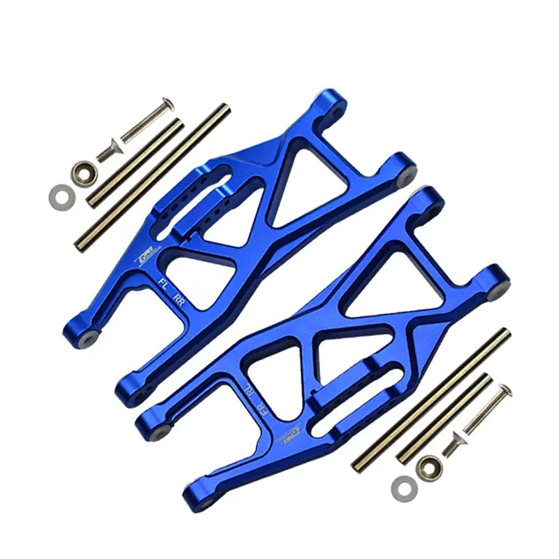 Aluminium Front Or Rear Lower Arms For Traxxas 1/10 Maxx With Widemaxx Monster Truck 89086-4 - 14Pc Set Blue 1