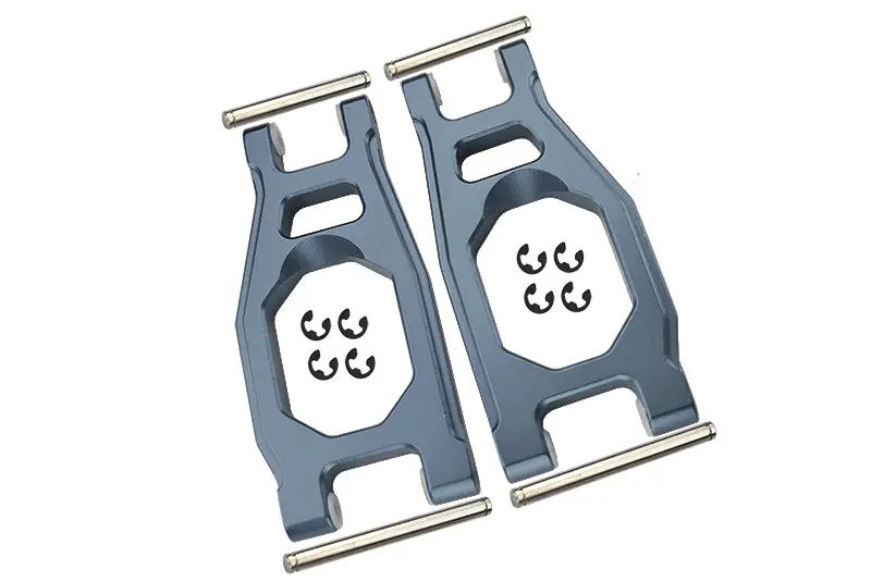 Aluminium Front Upper Arm For 1/10 Tamiya R/C Dt-03 - 1Pr Gray Silver 1