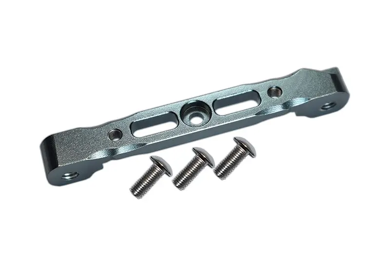 Aluminium Rear Arm Bulk For Front Upper Arms For 1:8 Arrma Kraton 6S / Outcast 6S / Notorious 6S / Typhon 6S / Talion 6S / Kraton 6S V5 / Notorious 6S V5 / 1:10 Senton 6S - 1Pc Set Gray Silver 1