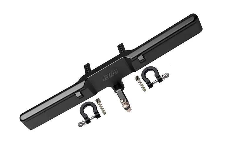 Aluminium Rear Bumper Mount + D-Rings + Tow Hook For Traxxas Trx-4 Ford Bronco (82046-4) - 1 Set Black 1
