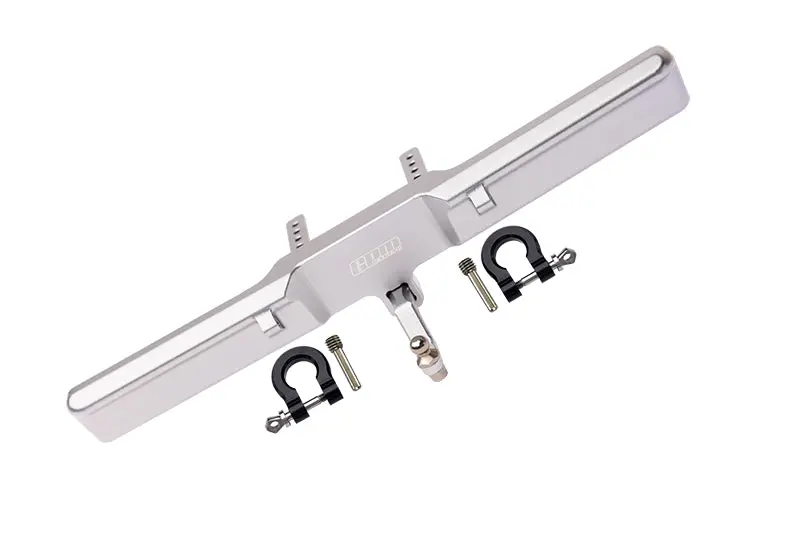 Aluminium Rear Bumper Mount + D-Rings + Tow Hook For Traxxas Trx-4 Ford Bronco (82046-4) - 1 Set Silver 1