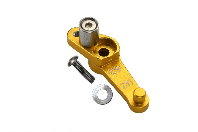 Aluminium Servo Arm 23T (C9) For 1/8 Kyosho Motorcycle Nsr500 - 1Pc Set Gold 1