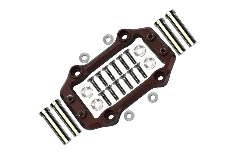 Aluminium Servo Mount For Arrma 1:8 Kraton 6S / Outcast 6S / Notorious 6S / Kraton 6S V5 / Notorious 6S V5 / 1:7 Fireteam 6S Upgrades - 1 Set Brown 1