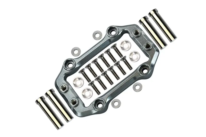 Aluminium Servo Mount For Arrma 1:8 Kraton 6S / Outcast 6S / Notorious 6S / Kraton 6S V5 / Notorious 6S V5 / 1:7 Fireteam 6S Upgrades - 1 Set Gray Silver 1