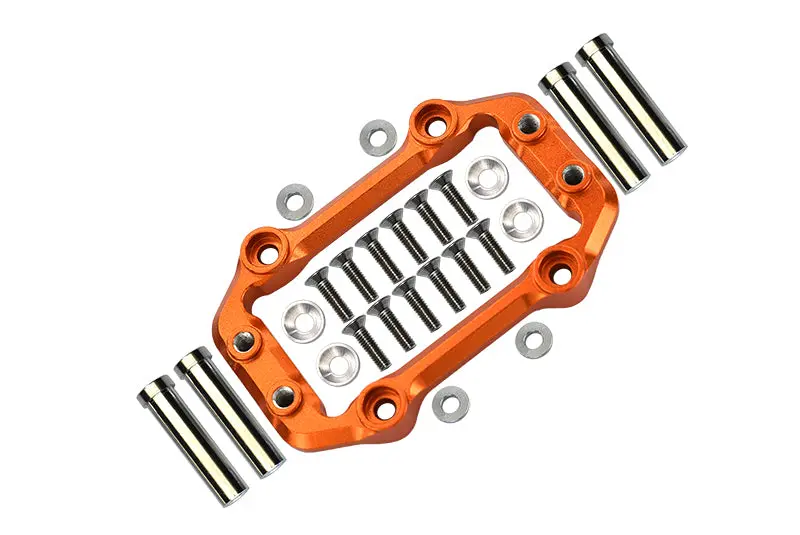 Aluminium Servo Mount For Arrma 1:8 Kraton 6S / Outcast 6S / Notorious 6S / Kraton 6S V5 / Notorious 6S V5 / 1:7 Fireteam 6S Upgrades - 1 Set Orange 1