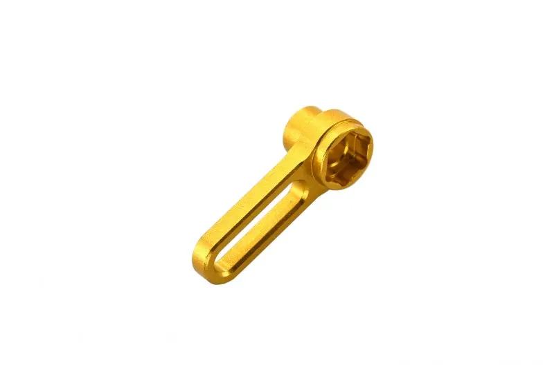 Aluminium Steering Arm (C10) For 1/8 Kyosho Motorcycle Nsr500 - 1Pc Gold 1