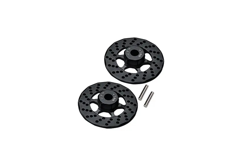 Aluminum +1Mm Hex With Brake Disk For 1/10 Traxxas Ford Gt 4-Tec 2.0 83056-4 / 4-Tec 3.0 93054-4 - 1Pr Set Black 1