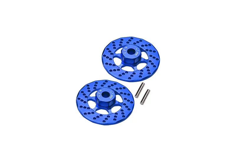 Aluminum +1Mm Hex With Brake Disk For 1/10 Traxxas Ford Gt 4-Tec 2.0 83056-4 / 4-Tec 3.0 93054-4 - 1Pr Set Blue 1