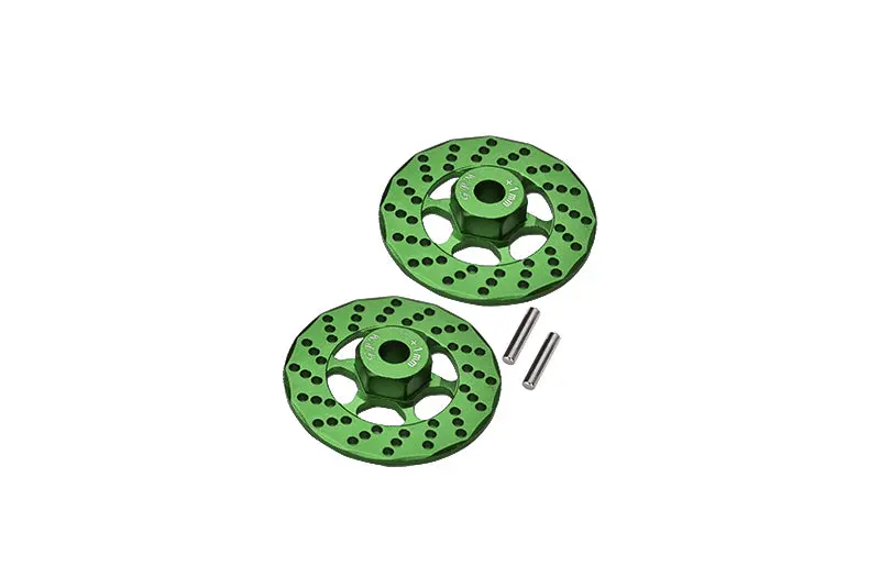 Aluminum +1Mm Hex With Brake Disk For 1/10 Traxxas Ford Gt 4-Tec 2.0 83056-4 / 4-Tec 3.0 93054-4 - 1Pr Set Green 1