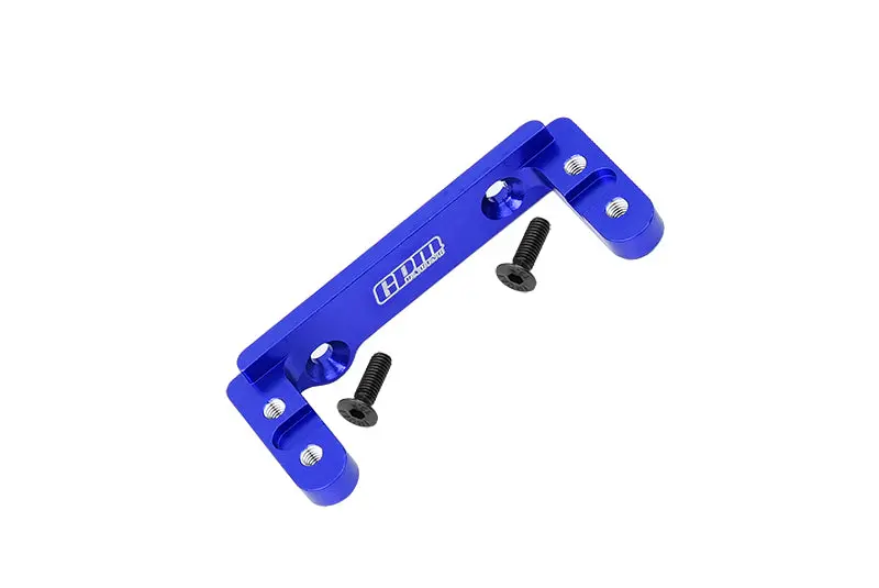 Aluminum 2-Speed Transmission Servo Mount For Axial 1/6 Scx6 Jeep Jlu Wrangler Axi05000 - 3Pc Set Blue 1