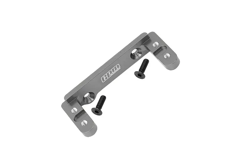 Aluminum 2-Speed Transmission Servo Mount For Axial 1/6 Scx6 Jeep Jlu Wrangler Axi05000 - 3Pc Set Gray Silver 1