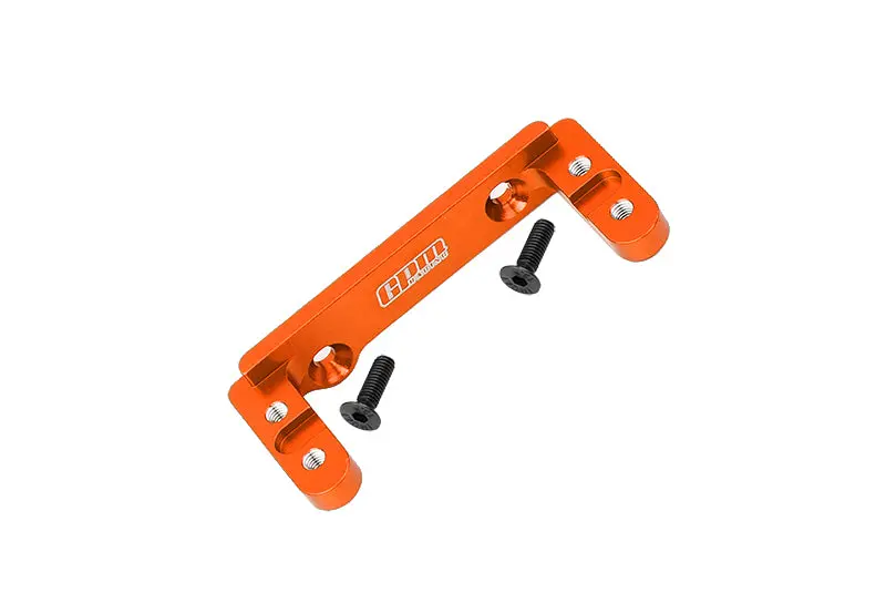 Aluminum 2-Speed Transmission Servo Mount For Axial 1/6 Scx6 Jeep Jlu Wrangler Axi05000 - 3Pc Set Orange 1