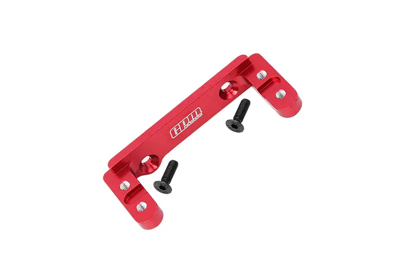 Aluminum 2-Speed Transmission Servo Mount For Axial 1/6 Scx6 Jeep Jlu Wrangler Axi05000 - 3Pc Set Red 1