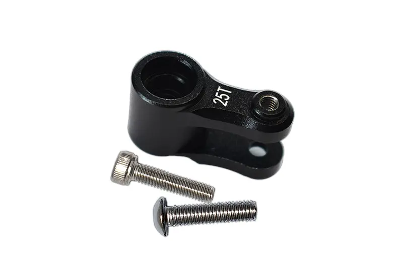 Aluminum 25T Servo Horn For Traxxas 1:10 4Wd Maxx 89076-4 / 4Wd Maxx With Widemaxx 89086-4 / 1:8 4Wd Maxx Slash 6S 102076-4 Upgrades - Black 1