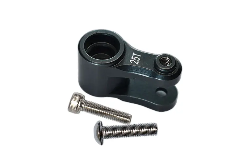 Aluminum 25T Servo Horn For Traxxas 1:10 4Wd Maxx 89076-4 / 4Wd Maxx With Widemaxx 89086-4 / 1:8 4Wd Maxx Slash 6S 102076-4 Upgrades - Gray Silver 1